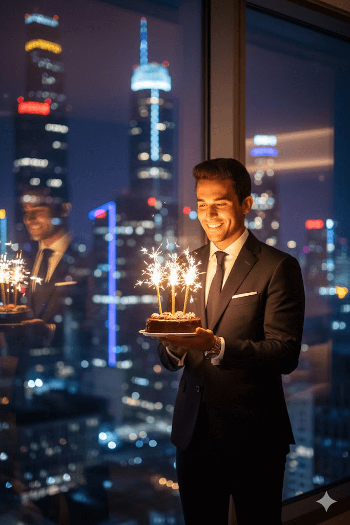 Neon Night Birthday Aesthetic