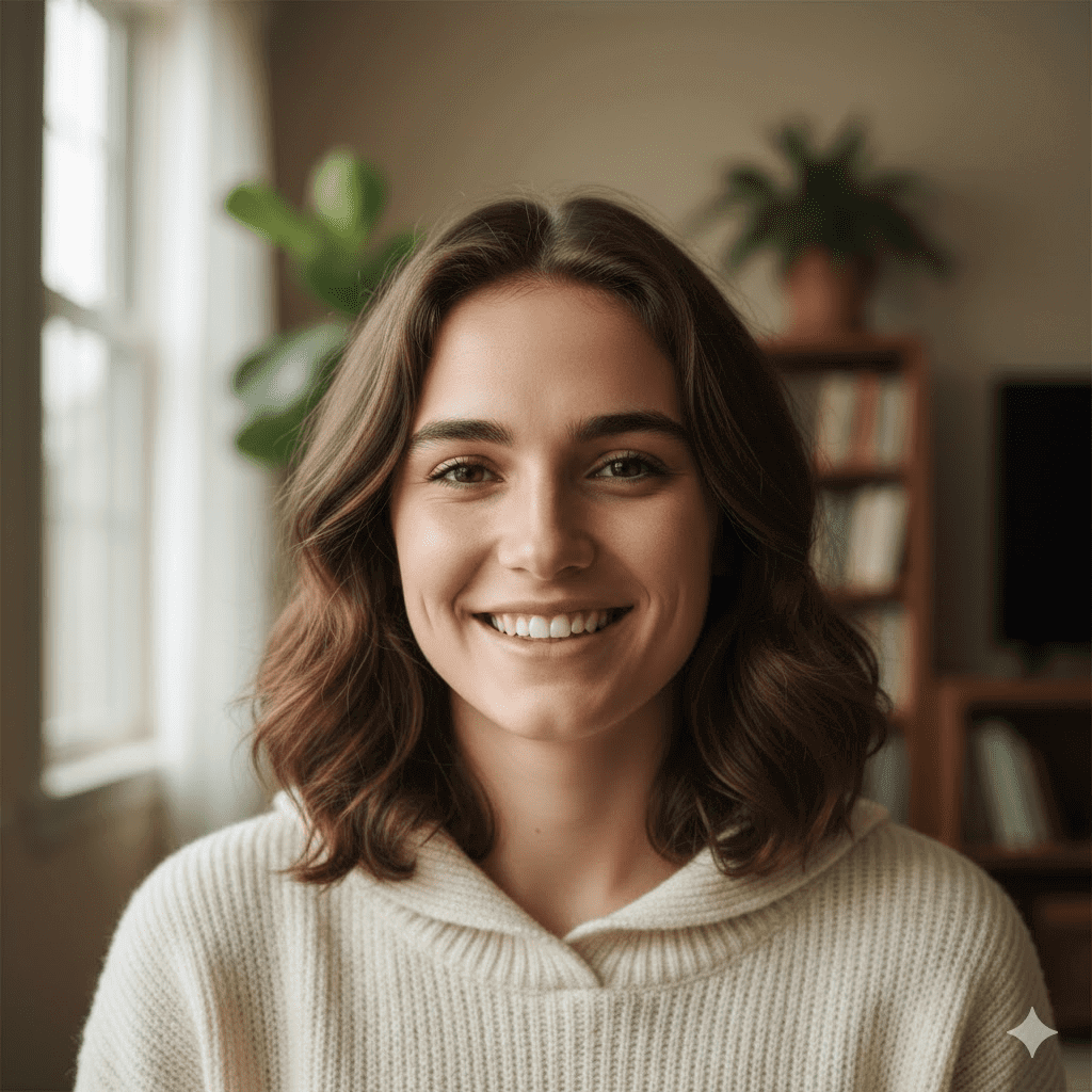 Natural Window-Light Close-Up Portrait